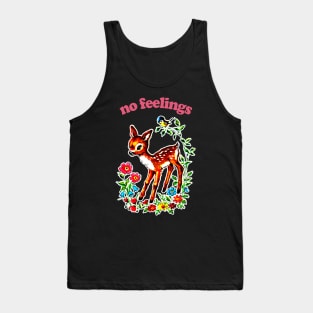 No Feelings / Existentialist Meme Design Tank Top